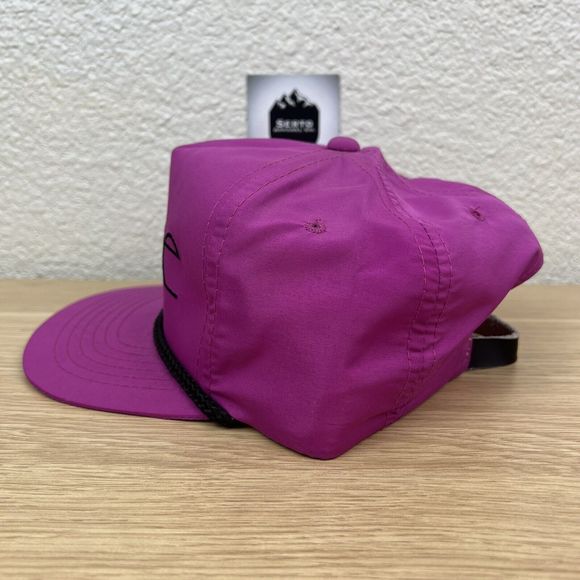 VTG Lake Tahoe Spellout Pink Rope Trucker Golfer Adjustable Push SnapBack Hat - Picture 3 of 10